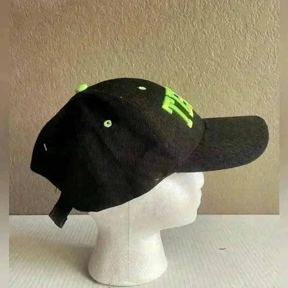 Texas Lone Star State Hat/Baseball Cap Adjustable Black Green - Picture 4 of 5